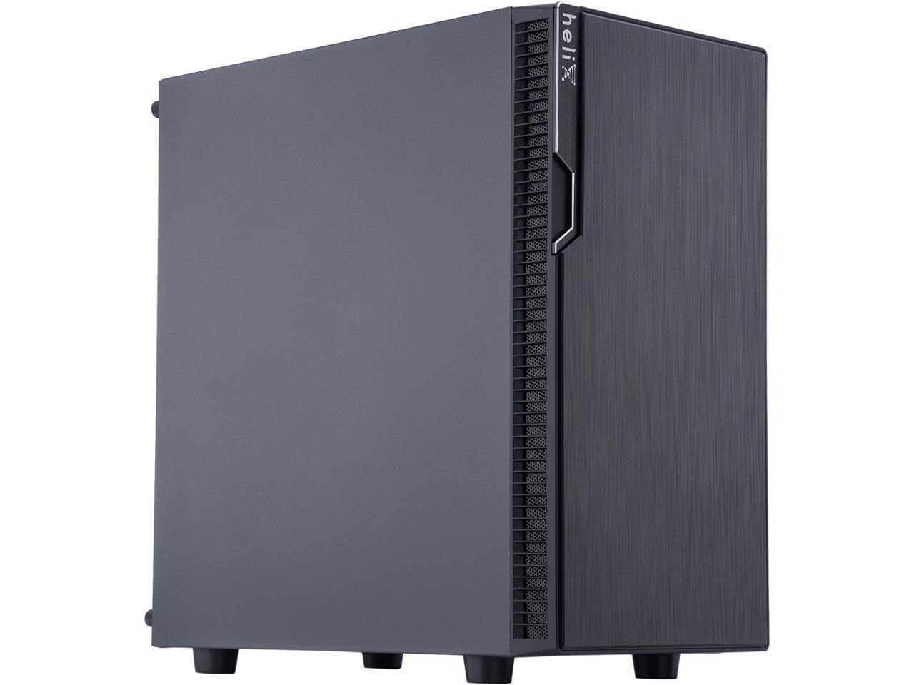 Rosewill FBM-X2-400-HELIX Micro ATX Mini Tower Desktop Gaming & Office PC Computer Case with Pre-Installed 400W Power Supply, 240mm AIO Support, 2X