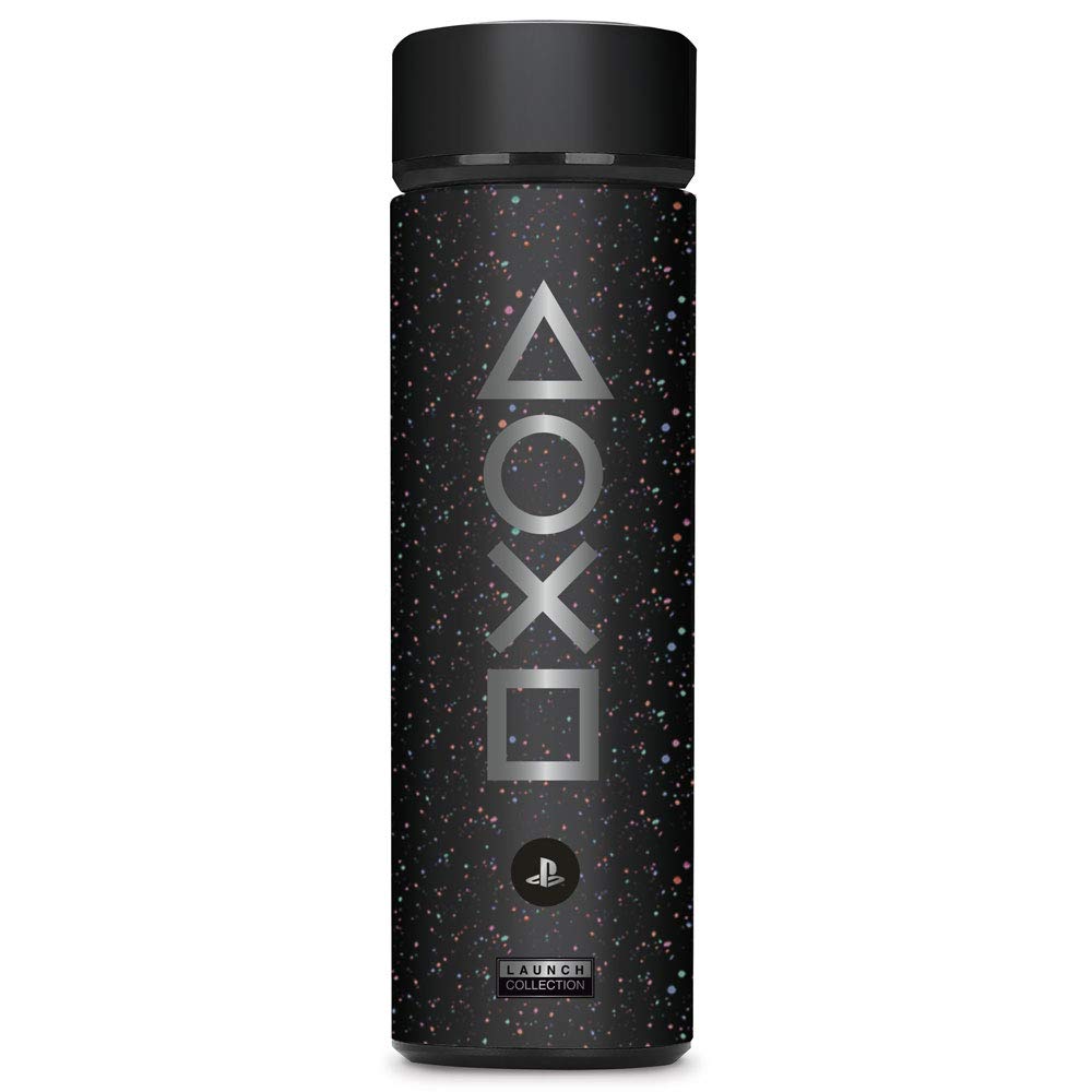 Controller Gear Official Sony PlayStation 5 Launch Collection Merchandise Bundle - Wide Mouth Stainless Steel Water Bottle, PS5 Hat, Socks, Premium