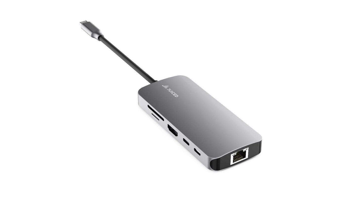 Juiced Systems BizHUB Pro - USB-C Multiport Gigabit Ethernet HDMI Adapter