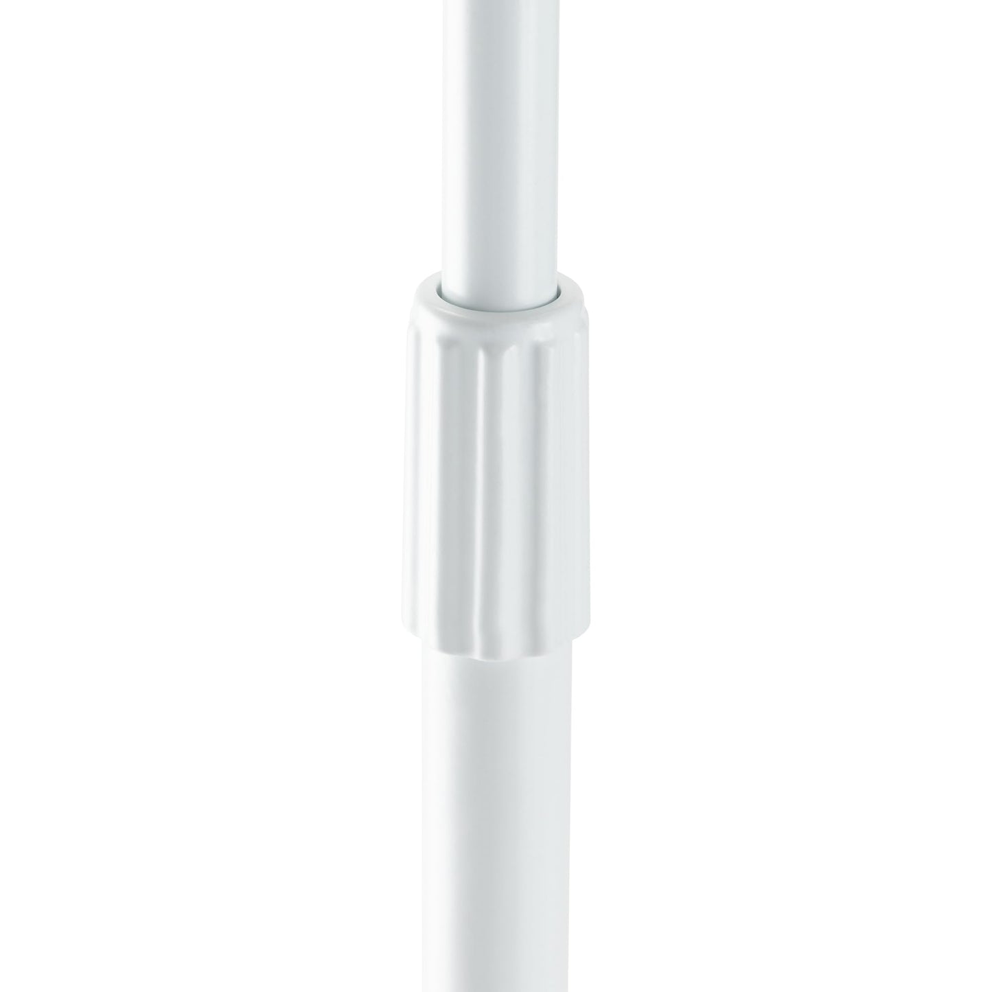 On-Stage MS7201W Round-Base Mic Stand (Supports Dynamic and Condenser Microphones, Height Adjustable 33"-60", Standard 5/8"-27 Threading, 7 lb, 10"