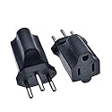 Tekit Swiss US Plug Adapter Electrical Adapter,USA NEMA 5-15R Receptacle to Switzerland Swiss SEV 1011 Plug,Swiss to US 3 Prong 5-15R Power…
