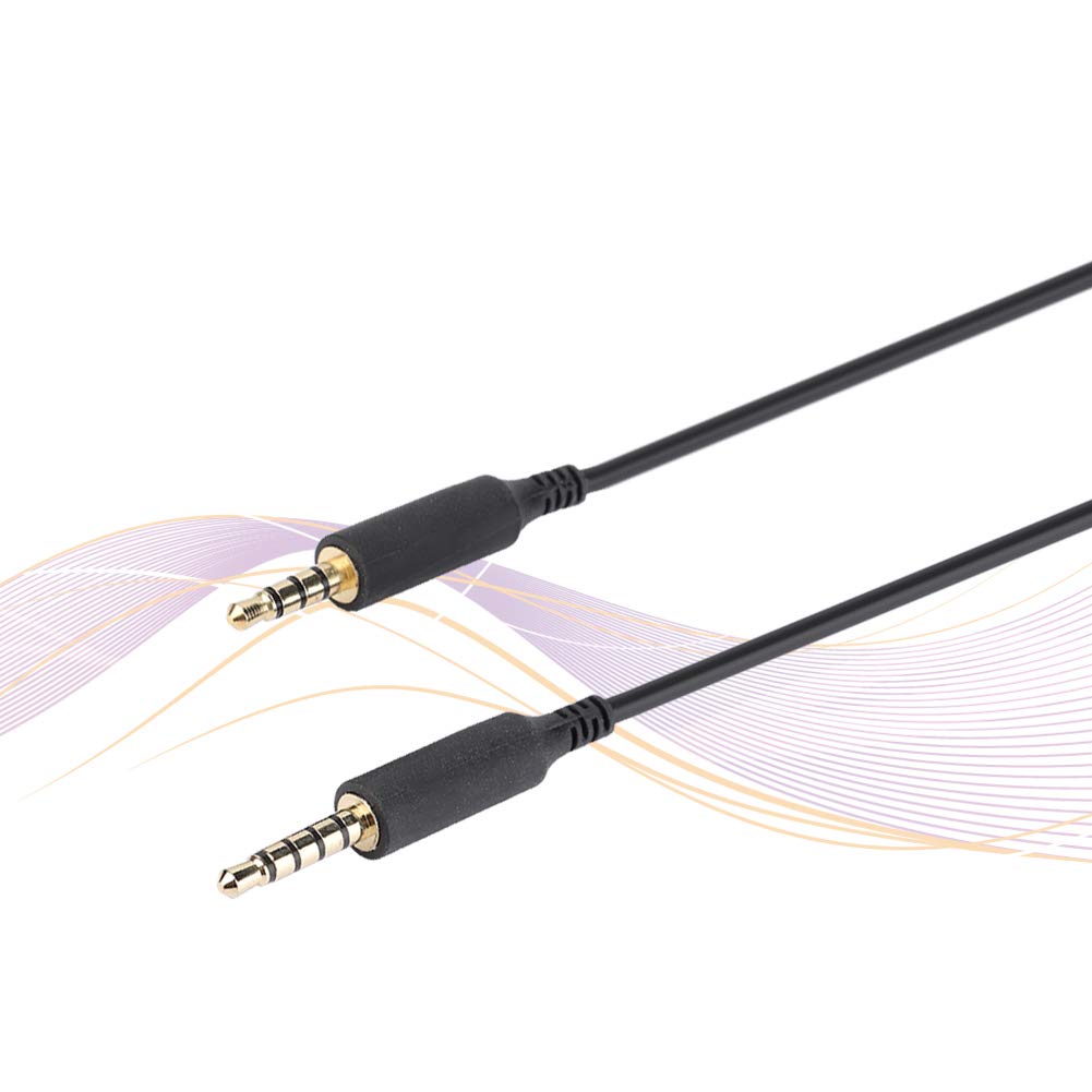 Replacement Audio Cable for Gaming Headset 2M 3.5mm Gold Plated Male to Male Audio Cord for AstroA10 A30 A50 Gaming Headset