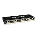 NETGEAR 16-Port PoE+ Gigabit Ethernet Unmanaged Essentials Switch (GS316P) - with 16 x PoE+ @ 115W, Desktop or Wall Mount