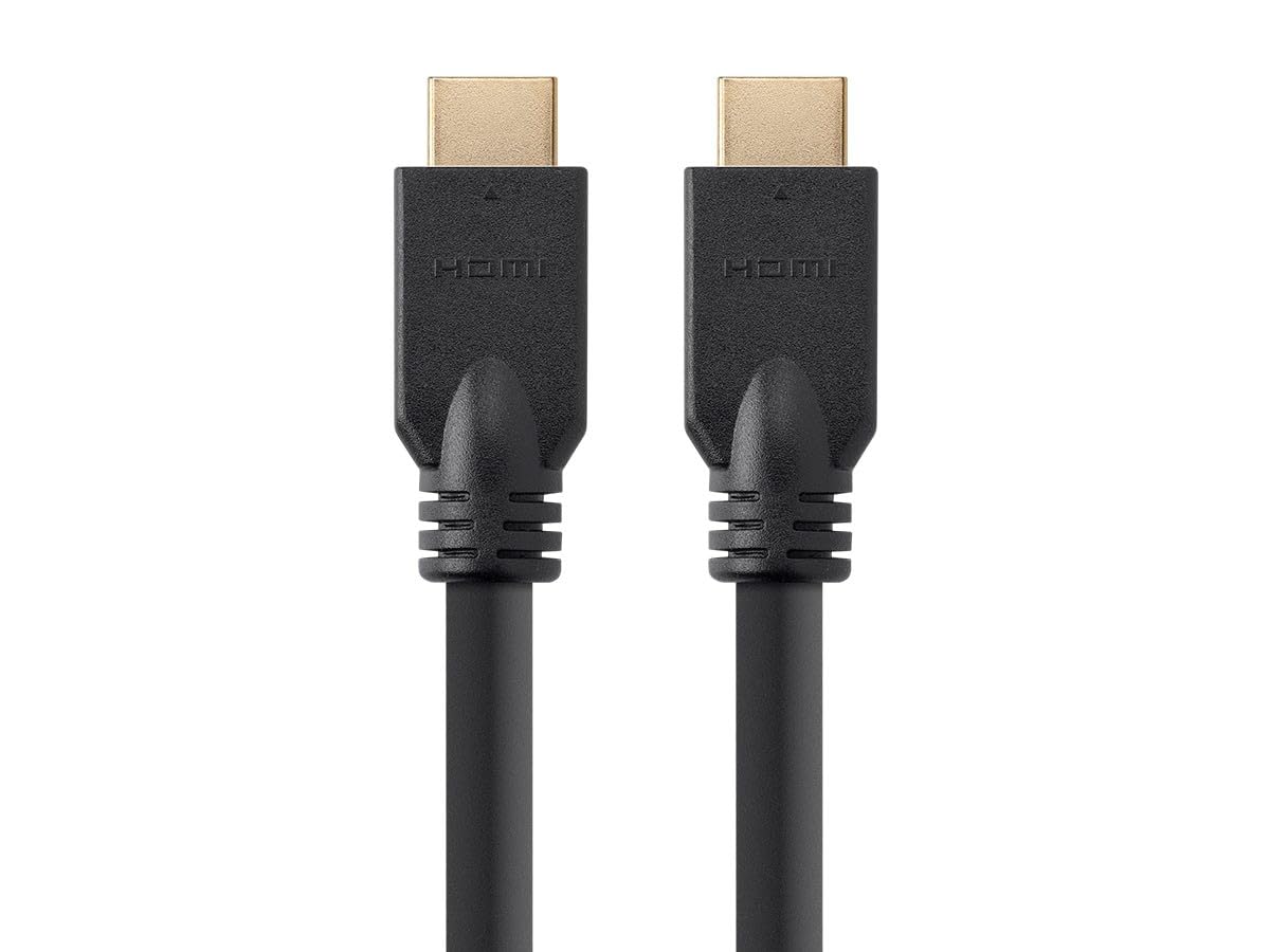 Monoprice HDMI Cable - 25 Feet - Black | High Speed, 4k@60Hz, 10.2Gbps, 24AWG, CL2, Compatible with UHD TV and More - Commercial Series