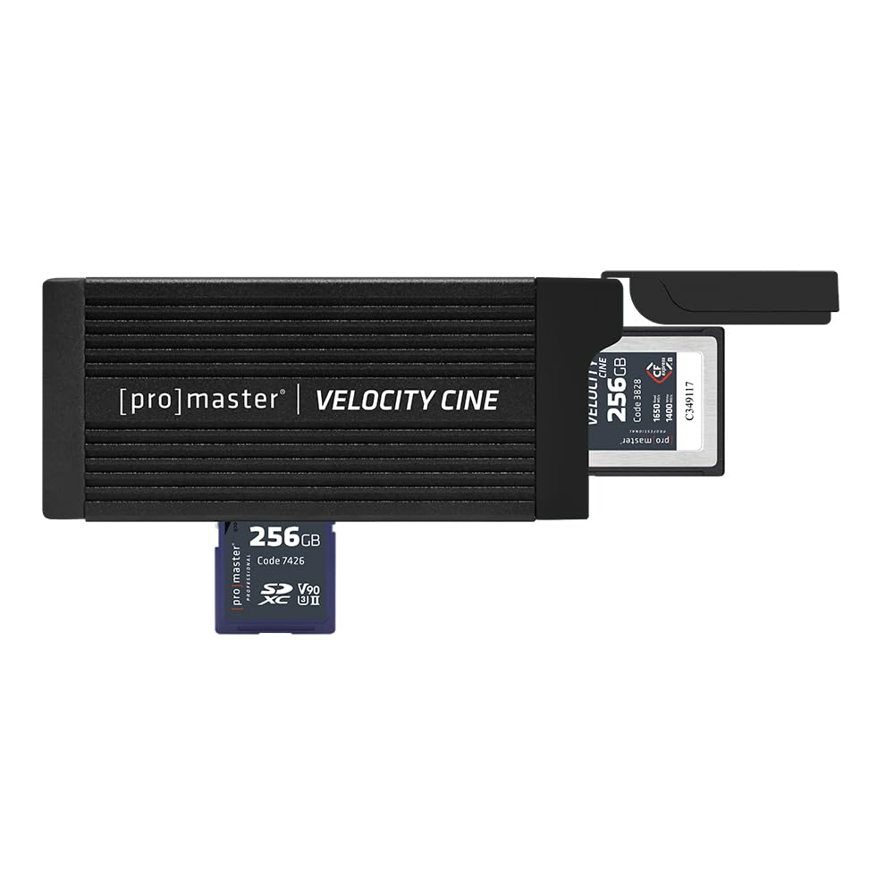 ProMaster Velocity CINE Dual Card Reader - CFexpress Type B & SD, (Model 4851)