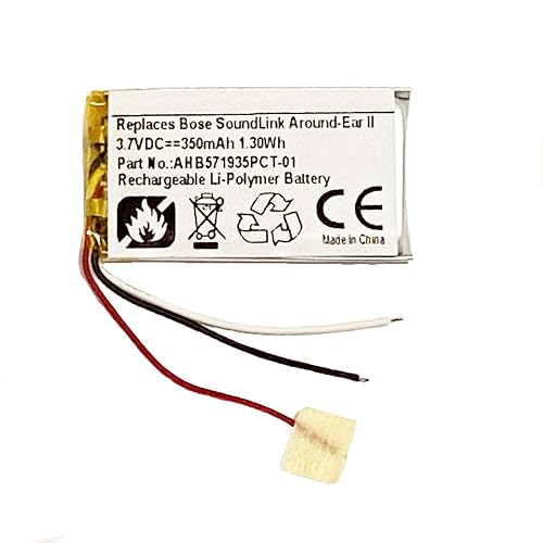 MPF Products 350mAh AHB571935PCT-01 Battery Replacement Compatible with Bose Soundlink Around-Ear II, AE2, On-Ear, OE Wireless Headphones