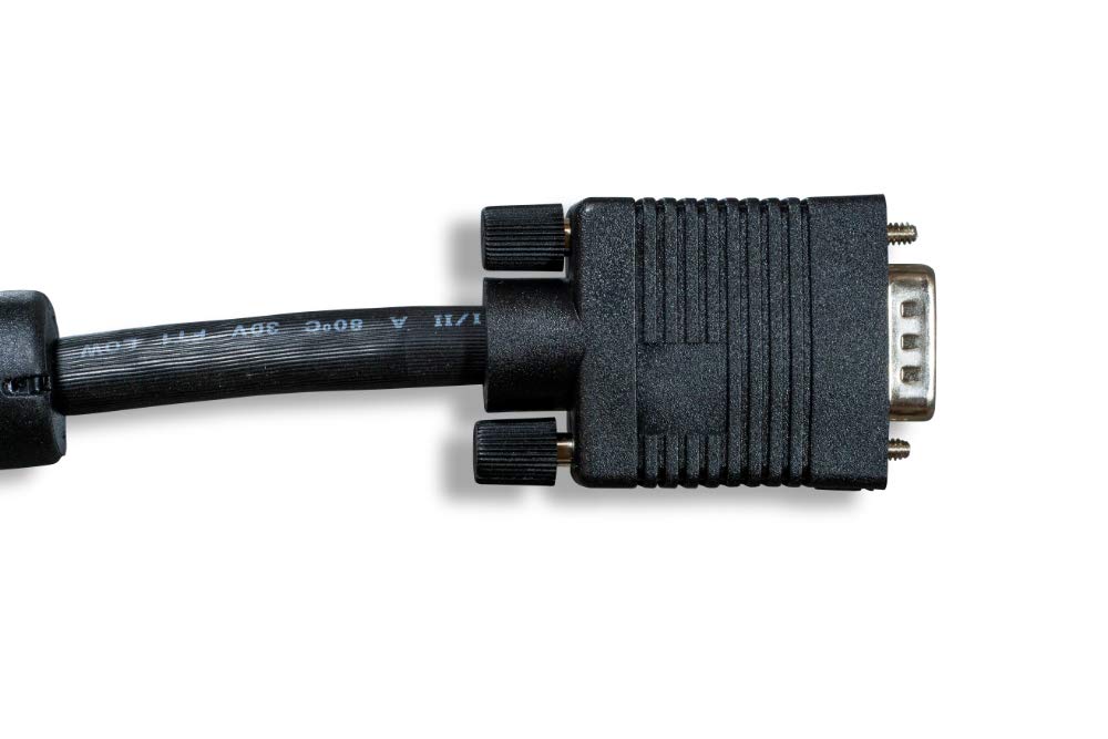 Cablelera ZC77ETMM-03 Super VGA with Ferrites, HD15 M/M, 28 AWG, OD:9.0mm,Shielded, 3'