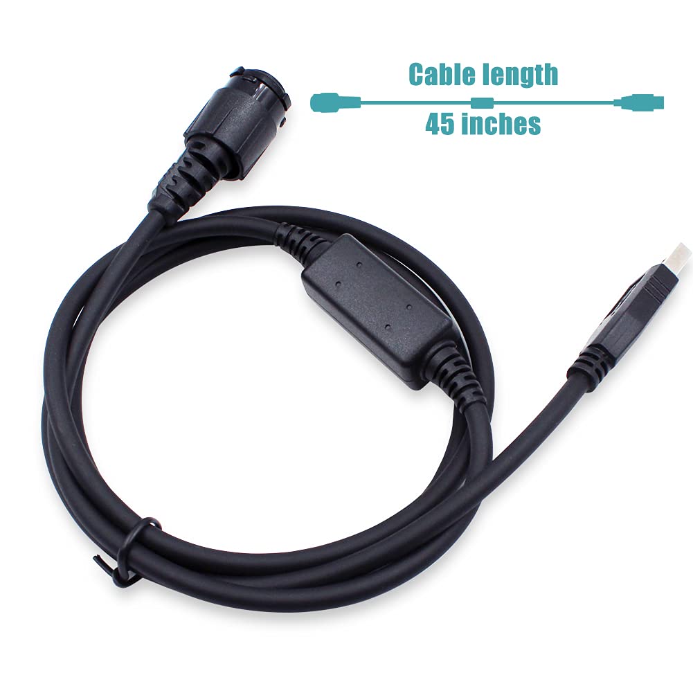 Accessoryway Replace HKN6184 USB Programming Channel Cable for Motorola MotoTrbo APX-4500 APX-6500 APX-7500 XTL5000 XTL2500 XPR-4550 DGM-4100 DGM-6100