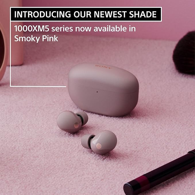 Sony - WF1000XM5 True Wireless Noise Cancelling Earbuds - Smoky Pink (Renewed)