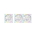 Coyoyc 3PCS ARGB Infinity Mirror Fans 120MM Case Fan 9 Blades Build Splicing Fanes Noise Silicone Pads & Hydro Bearing Forward Blade Design for Cooler