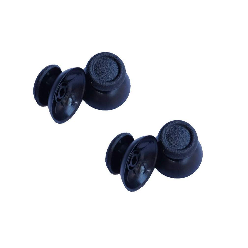 2 Pairs Thumbsticks Analog Thumb Sticks for Sony PlayStation Dual Shock 4 PS4 Controller (Black)