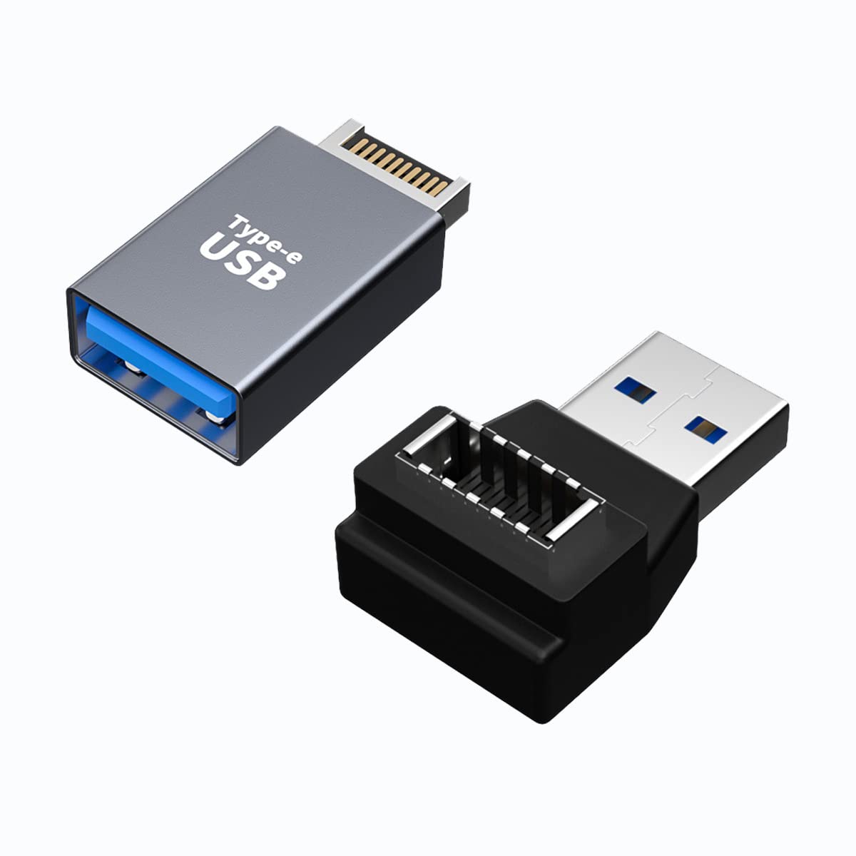 rgzhihuifz USB 3.0 Type A to Type E Extension Adapter, Key-A Type-E Male Port to USB A Female Port and Type E Female/USB A Male Internal Adapter Cable