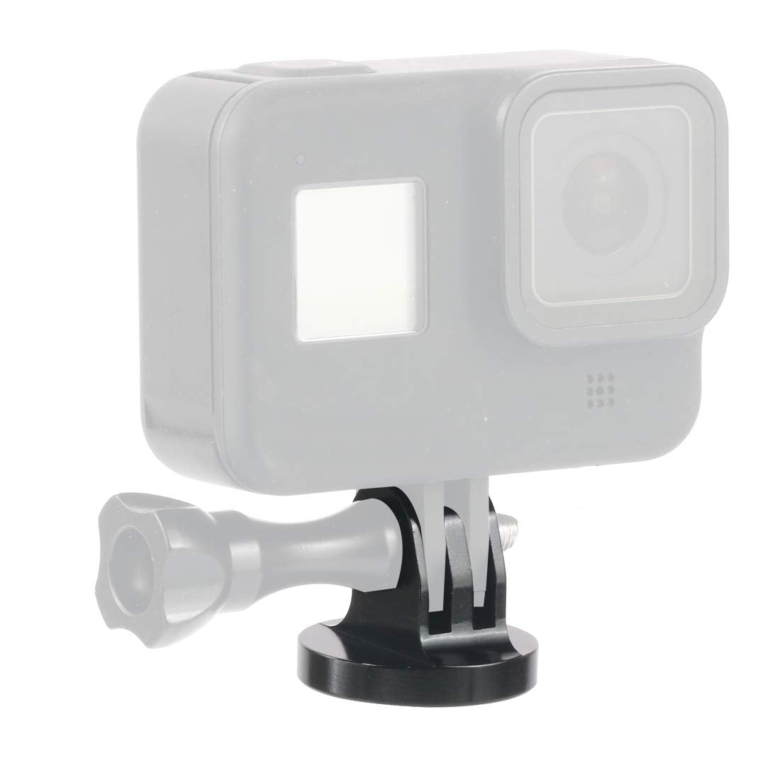 NovelGoal Mini Tripod Mount Adapter 1/4" Aluminium Alloy Base Compatible with GoPro Sports Action Camera Accessories (Black)