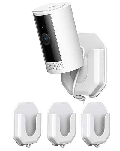 3 Pack Ring Indoor Camera No Drill No Screws Wall Mount Bracket Compatible with Ring Indoor Cam Plus/Blink Mini2K+/Mini 2/Blink Outdoor 4 Camera