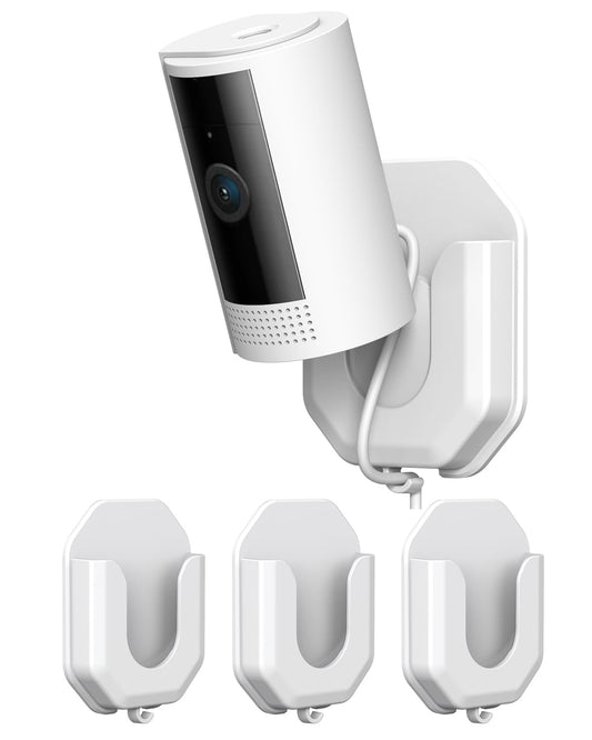 3 Pack Ring Indoor Camera No Drill No Screws Wall Mount Bracket Compatible with Ring Indoor Cam (2nd Gen)/Blink Mini /Mini 2 /Blink Outdoor 4 Camera Adhesive Wall Mount