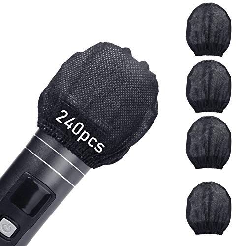 240pcs (120 pairs) Mic Covers Disposable Non-Woven, Individually Wrapped Mic Cover For Sanitary Mic Covers Disposable For Mic Microphone Windscreen &