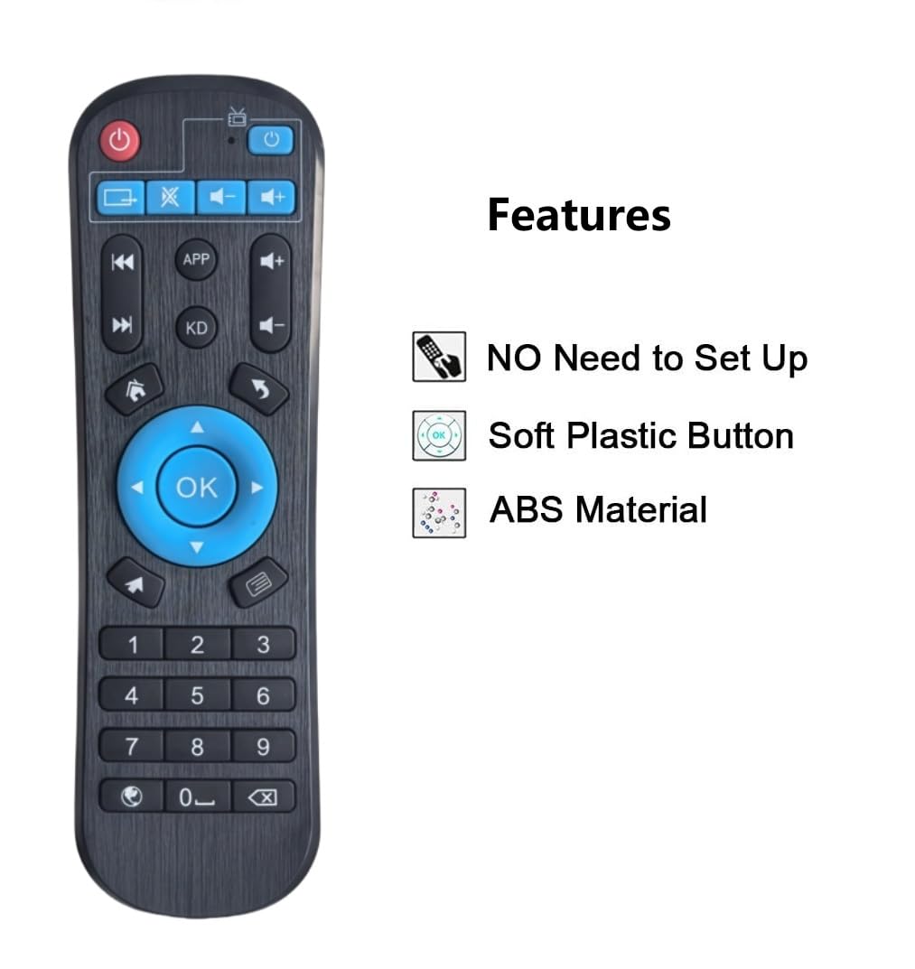 Replacement Remote Control fit for Android TV Box T95 Series T9 T95 T95H T95Q Q+ T95MAX T95MAX T95ZPLUS T95S2 T95MINI T95SUPER HK1BOX HK1MAX:T95