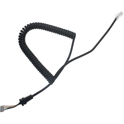SYCZIOHU Replacement Microphones Cable Cord Wire 6-core for Car Radio Accessories Hand Microphone Connection or Extension Cable Production (1 PCS)