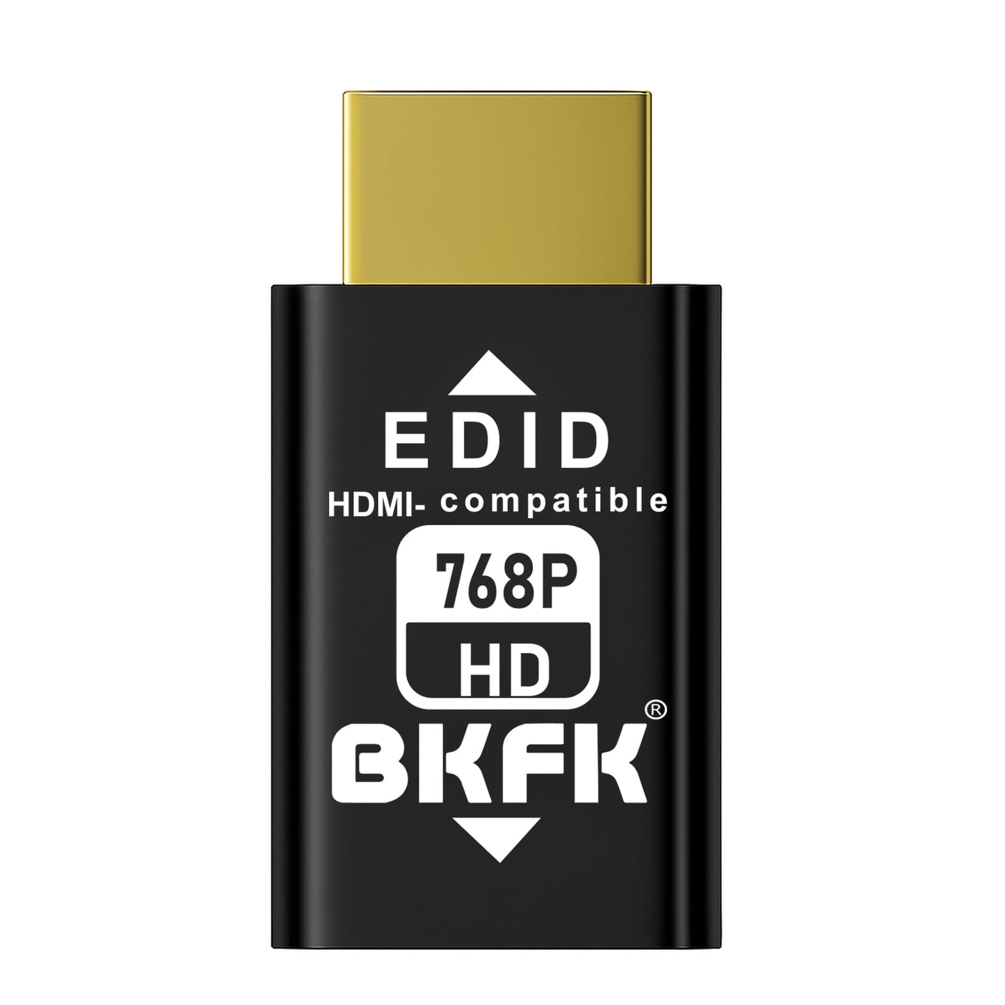 BKFK HDMI EDID Emulator, Passthrough Display Adapter, Default Resolution Dummy Plug, Headless Ghost for HDMI Switches, Extenders, AV Receivers, Video