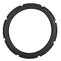 Universal Rim Woofer Bass Loudspeaker Surrounds Circle Foam for Bass Speaker Perforated Rubber Edge Subwoofer Spare Parts (Black)
