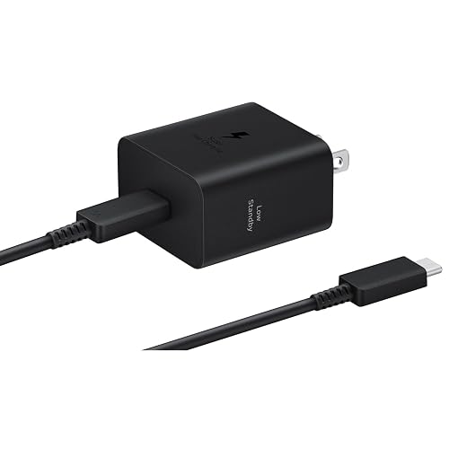 SAMSUNG 45W Wall Charger (2024) Power Adapter with Cable Included, Super Fast Charging for Galaxy Phones, Tablets and USB Type C Devices, Low Standby