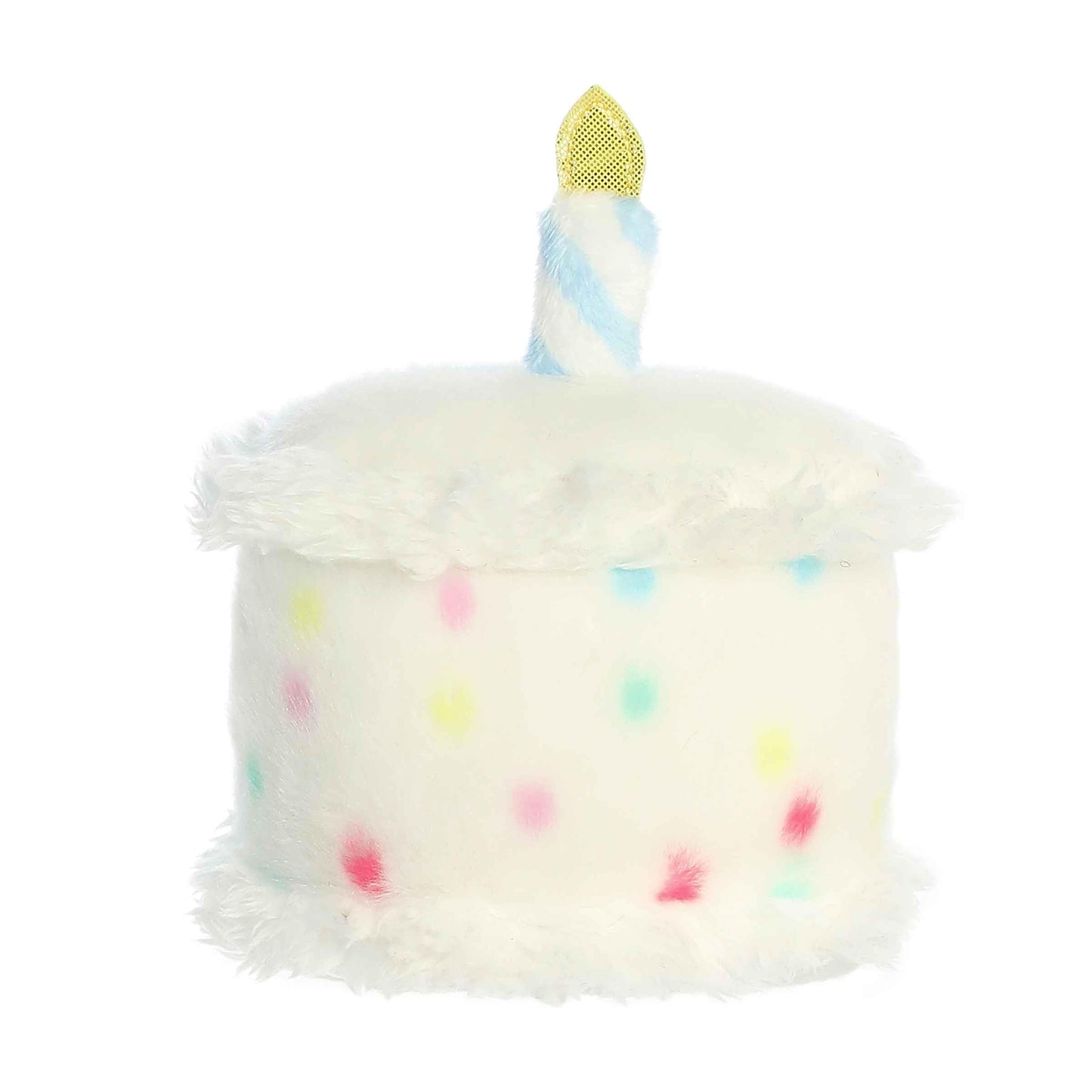Aurora® Adorable Palm Pals™ Happy B'day Cake Stuffed Animal - Pocket-Sized Play - Collectable Fun - White 5 Inches
