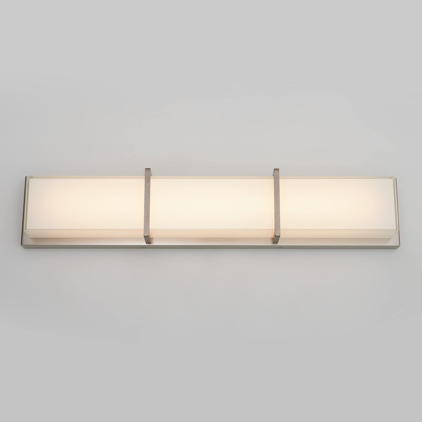artika Subway 29W LED Modern Bathroom Vanity Light Fixture, Brushed Nickel Finish Ideal for Bathroom - 1900 Lumens, 3000 Kelvin, Made of Steel, No