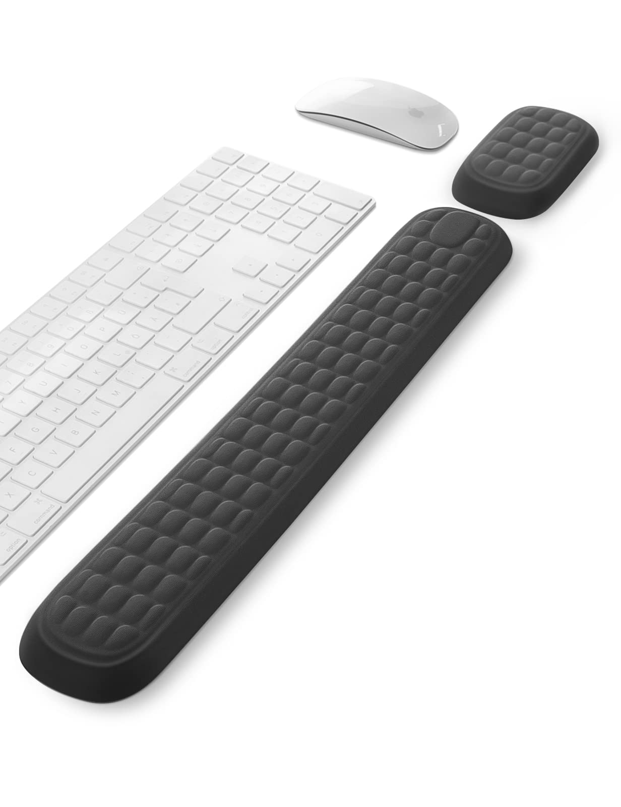 VAYDEER Wrist Rest Set Keyboard and Mouse Wrist Rest, Ergonomic Gel Pad for Desk, Memory Foam Support for Office, Gaming, Computer, Laptop, Mac
