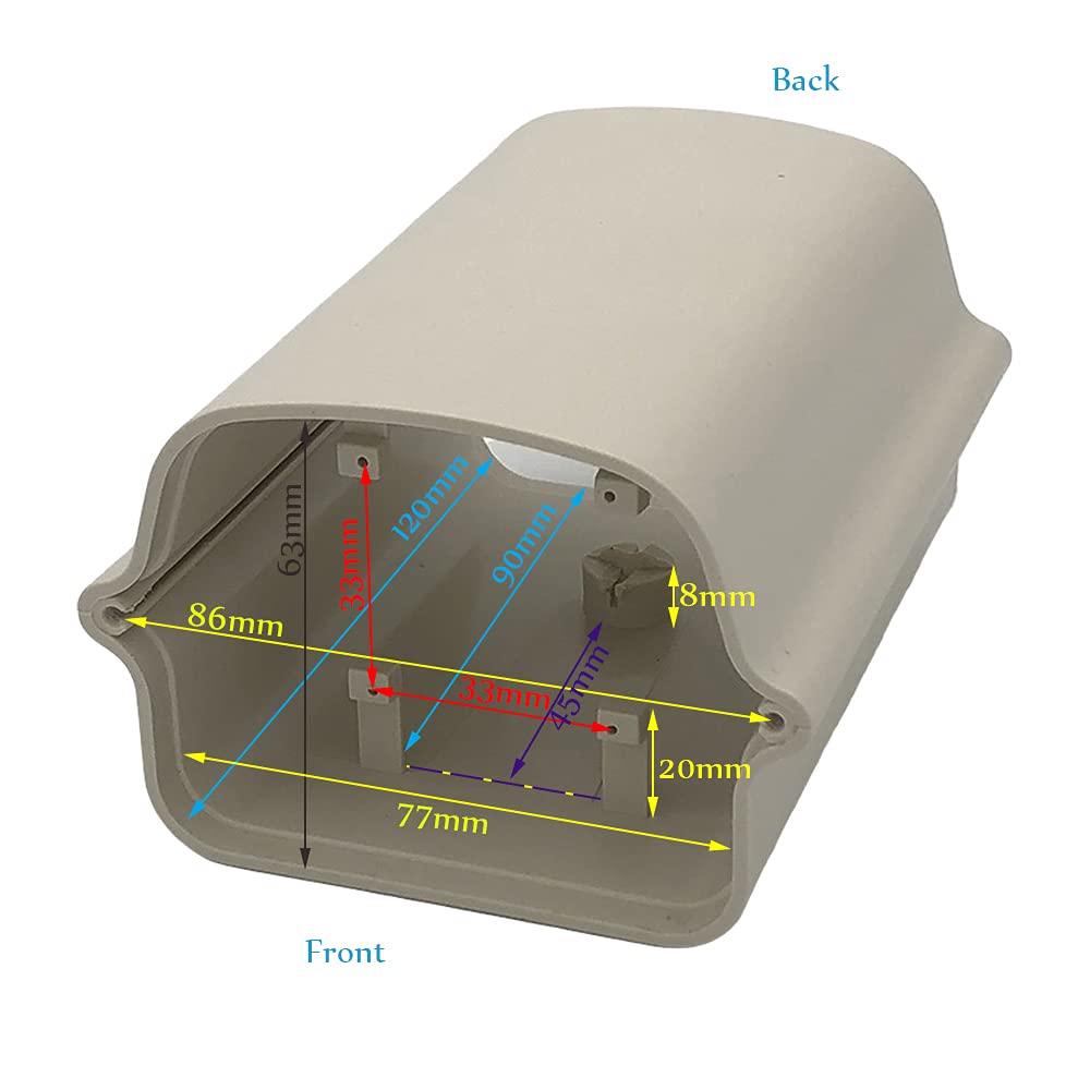 OwlCat Outdoor Waterproof IP66 Camera Box Mini Bullet CCTV Camera Housing Case External Security Surveillance Camera Guard Shield
