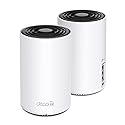 TP-Link Deco XE75 AXE5400 Tri-Band WiFi 6E Mesh System - Covers up to 5500 Sq.Ft, Replaces WiFi Router and Extender, AI-Driven Mesh, 6GHz Band, 2-Pack