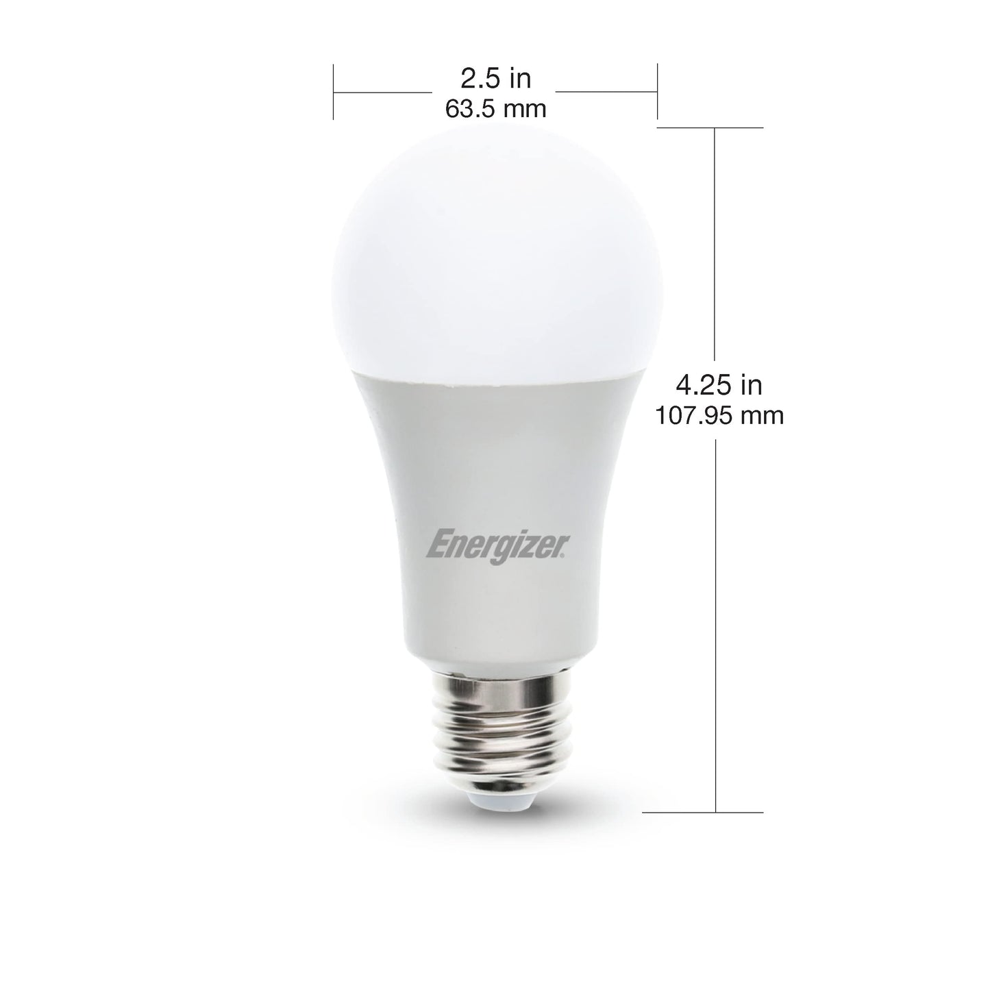 XTREME Energizer Smart Wi-Fi LED Light Bulb, Warm White, 60W, 800 Lumens, Compatible with Alexa, Google Assistant and Siri, Control from Anywhere
