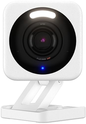 WYZE Cam v4, 2.5K QHD WiFi Indoor/Outdoor Smart Home Security Camera, Pet/Baby Monitor, Motion Activated Spotlight/Siren, Color Night Vision, 2-Way