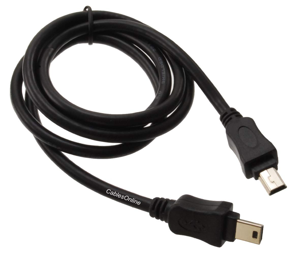 3ft CablesOnline USB 2.0 Mini-B 5-Pin to Mini-B 5-Pin Male/Male Cable, USB2-5503
