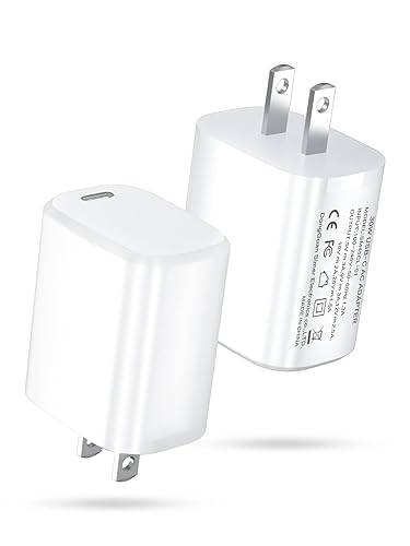 TSKYBEAR 2 Pack USB C Charger Block 30W Super Fast Charger - Compatible with iPhone 16 15 14 13 12 Pro/Pro Max/Mini, Compatible with Google Pixel