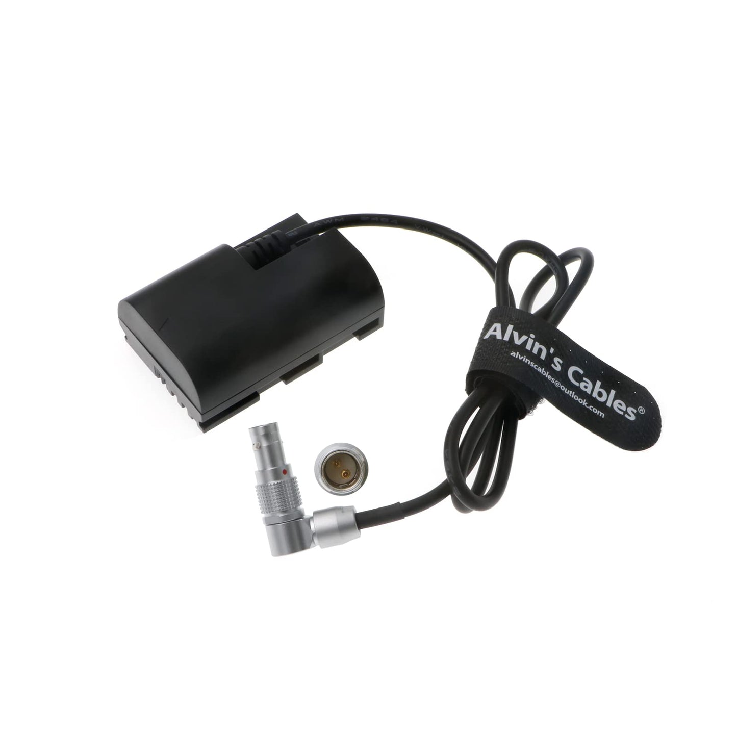 E6-Dummy-Battery Power-Cable for Arri-Alexa-XT Rotatable Right-Angle 2-Pin-Male to Lanparte LP E6 Dummy Battery for Canon 5D Mark II 7D 60D Alvin's
