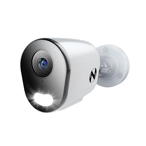 Night Owl Add On Wired IP 4K HD Indoor/Outdoor Deterrence Camera with 2-Way Audio (1-Pack) - Camera Cable Not Included (Requires Compatible NVR - Sold