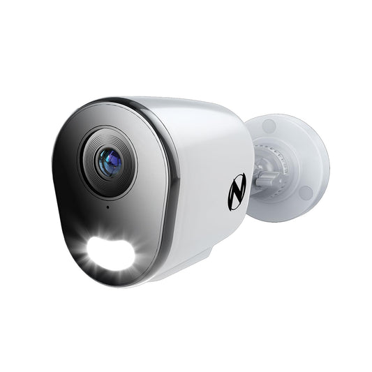 Night Owl Add On Wired IP 4K HD Indoor/Outdoor Deterrence Camera with 2-Way Audio (1-Pack) - Camera Cable Not Included (Requires Compatible NVR - Sold