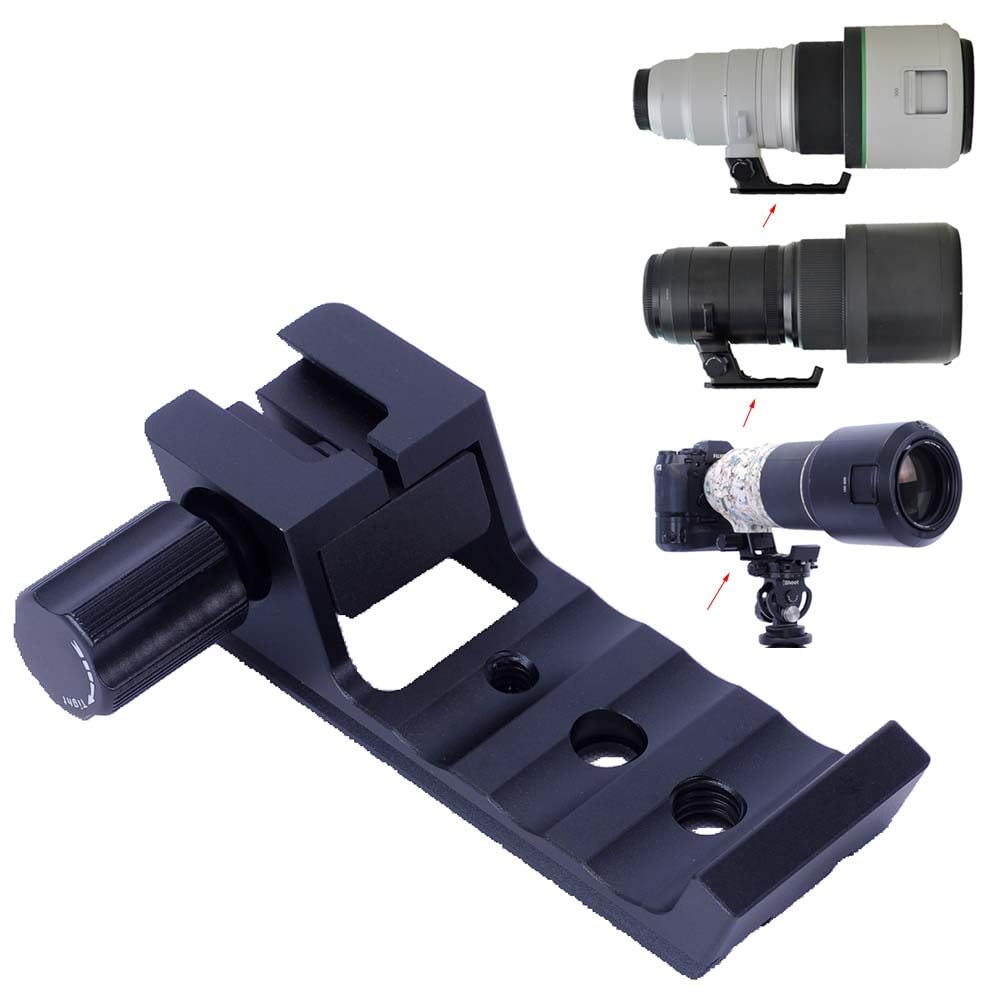 iShoot Tripod Mount Ring Base Lens Collar Foot Support Compatible with Fuji XF 150-600mm F5.6-8 R LM OIS WR, XF 500mm F5.6 R LM OIS WR & GF 500mm F5.6
