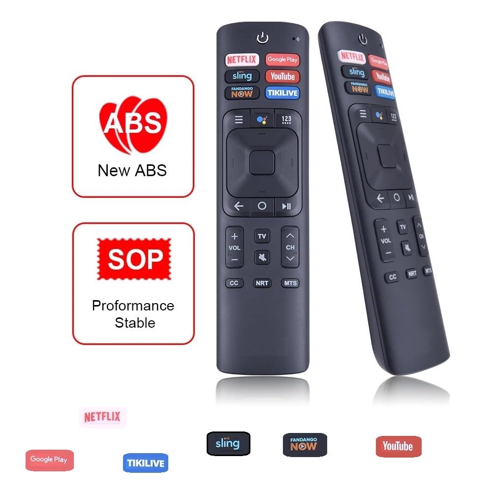 ERF3A69 Replacement Remote Control for Sharp Hisense Android Smart TV ERF3N69H ERF3F69V ERF3I69V ERF3B69 ERF3R69H ERF3I69H 55H9100E 655H9100E 65H9808