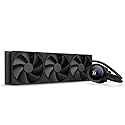 NZXT Kraken Plus 360 - AIO CPU Liquid Cooler - 360mm Radiator - 3 x F120P Fans - Customizable 1.54" Square LCD - AMD® AM5, AM4 - Intel® LGA 1851/1700