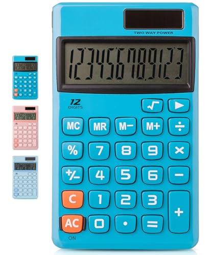 Mr. Pen- Standard Function Calculator, 12 Digits, Solar Calculator, Basic Office Calculators