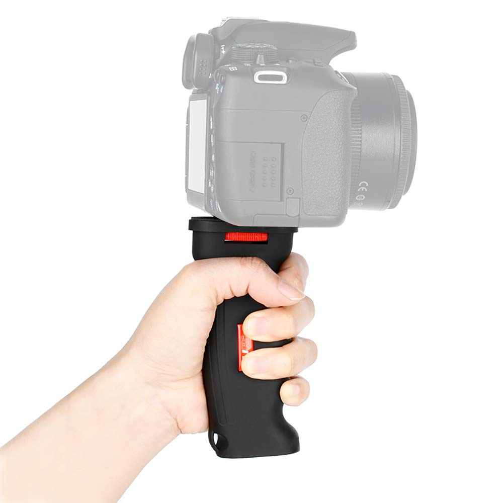 ULANZI R003 Mini Handheld Grip for Camera & Vlog, 1/4"-20 Pistol Handle Compatible with DJI Osmo 360 Pocket 3/4, Insta360 X5, Sony Canon Nikon