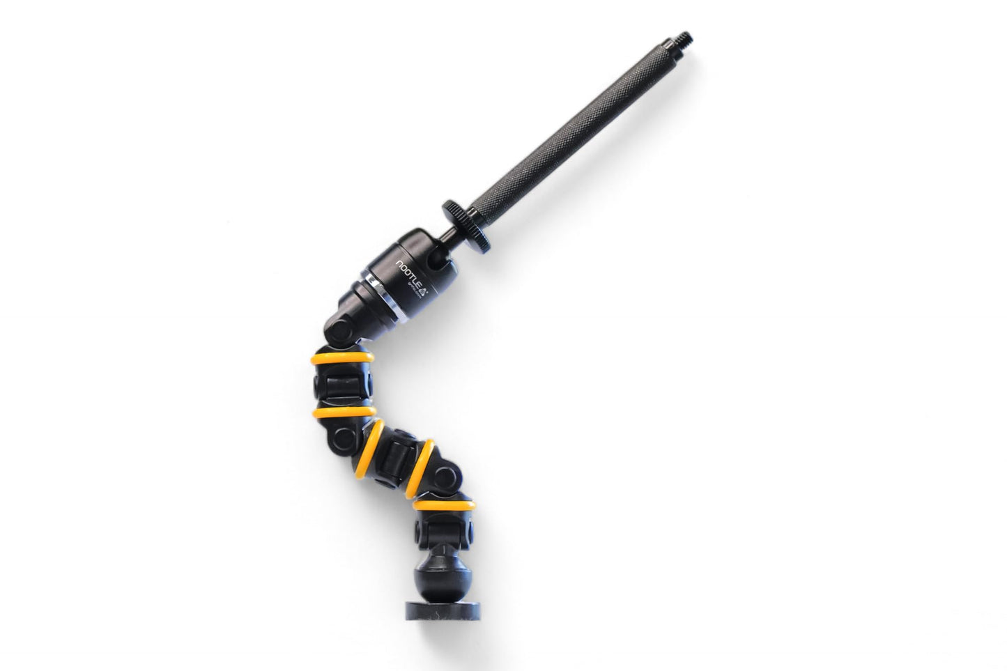 GRIFITI Nootle Metal Straight Extension Arm Leg Stand in Black 5 Inch 12.7 CM 1/4 20 Threaded Male Female Extension for Camera, Clamps, Microphone