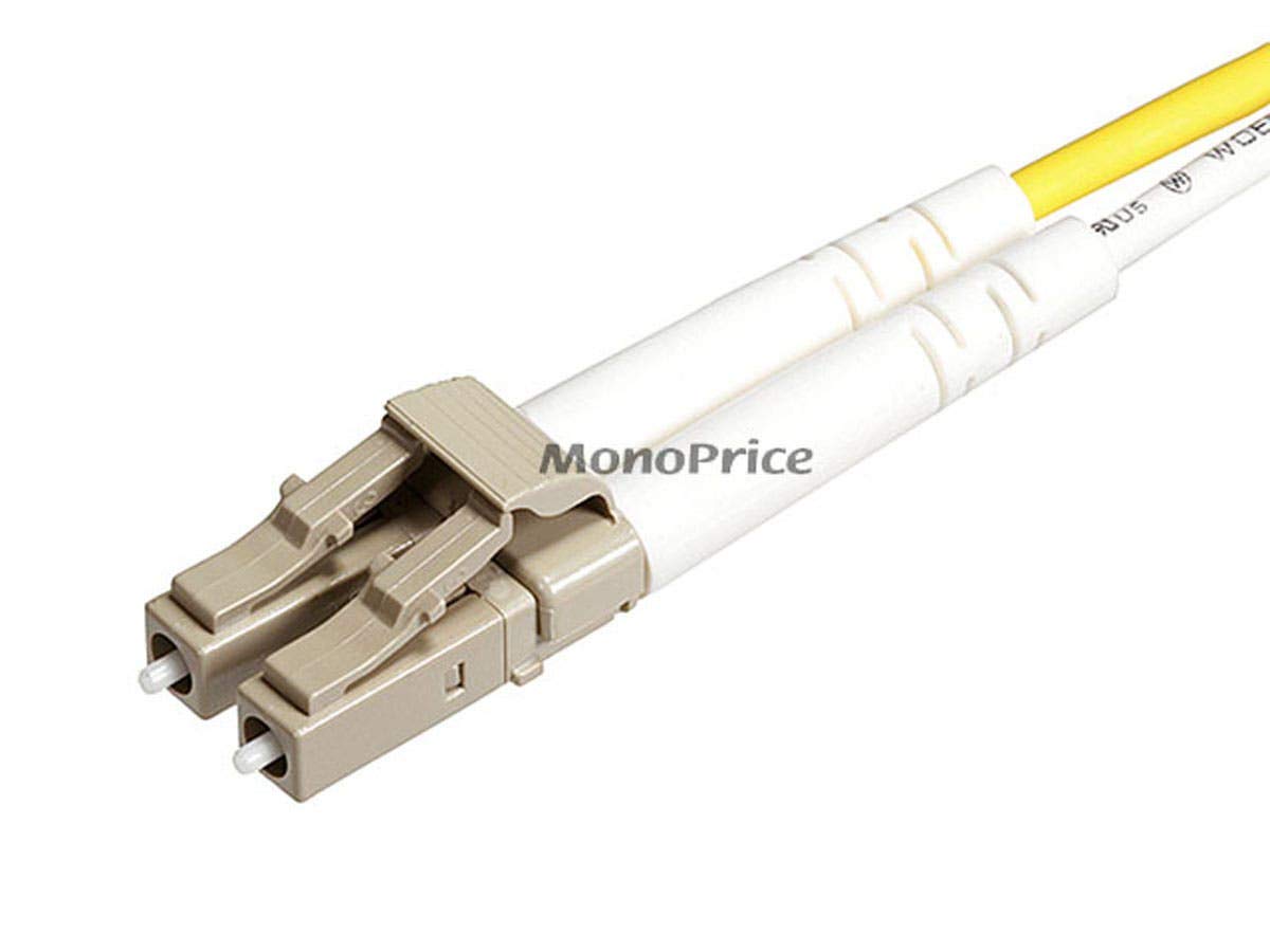 Monoprice Fiber Optic Cable - 1 Meter - Orange | LC to SC OM1, 62.5/125 Type, Multi Mode, Duplex