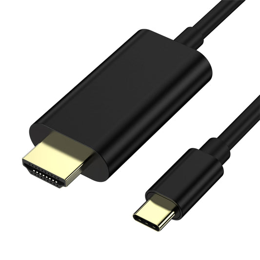 USB C to HDMI Cable（6FT）, [4K, High-Speed] USB Type C to HDMI Cable for Home Office, [Thunderbolt 3/4 Compatible] for Chromebook,for MacBook Pro/Air
