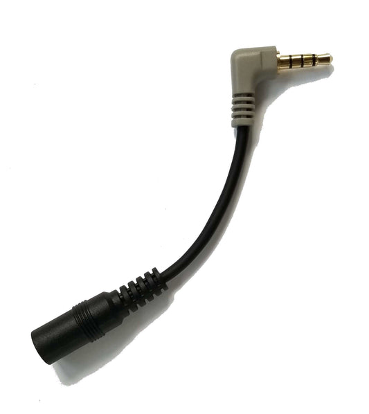 ienza TRS (3-Pole) 3.5mm Female to TRRS (4-Pole) Recording Microphone Adapter for iPhone Tablets & Smartphone Compatible with Rode, BOYA, Movo &