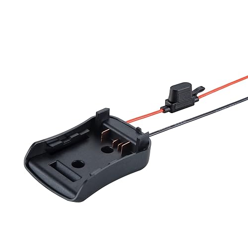 Crtbelfy Power Ride Wheel Adapter Compatible for Dewalt 60V max Battery Adapter with Fuse & Wire Terminal,14 Gauge Wire Power Convertor for DIY RC