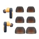Klowcok Replacement Silicone Ear Tips for DEWALT Jobsite Pro-X1 Heavy Duty True Wireless Earbuds, Flexible Ear Cushions, 3 Pairs (S/M/L)