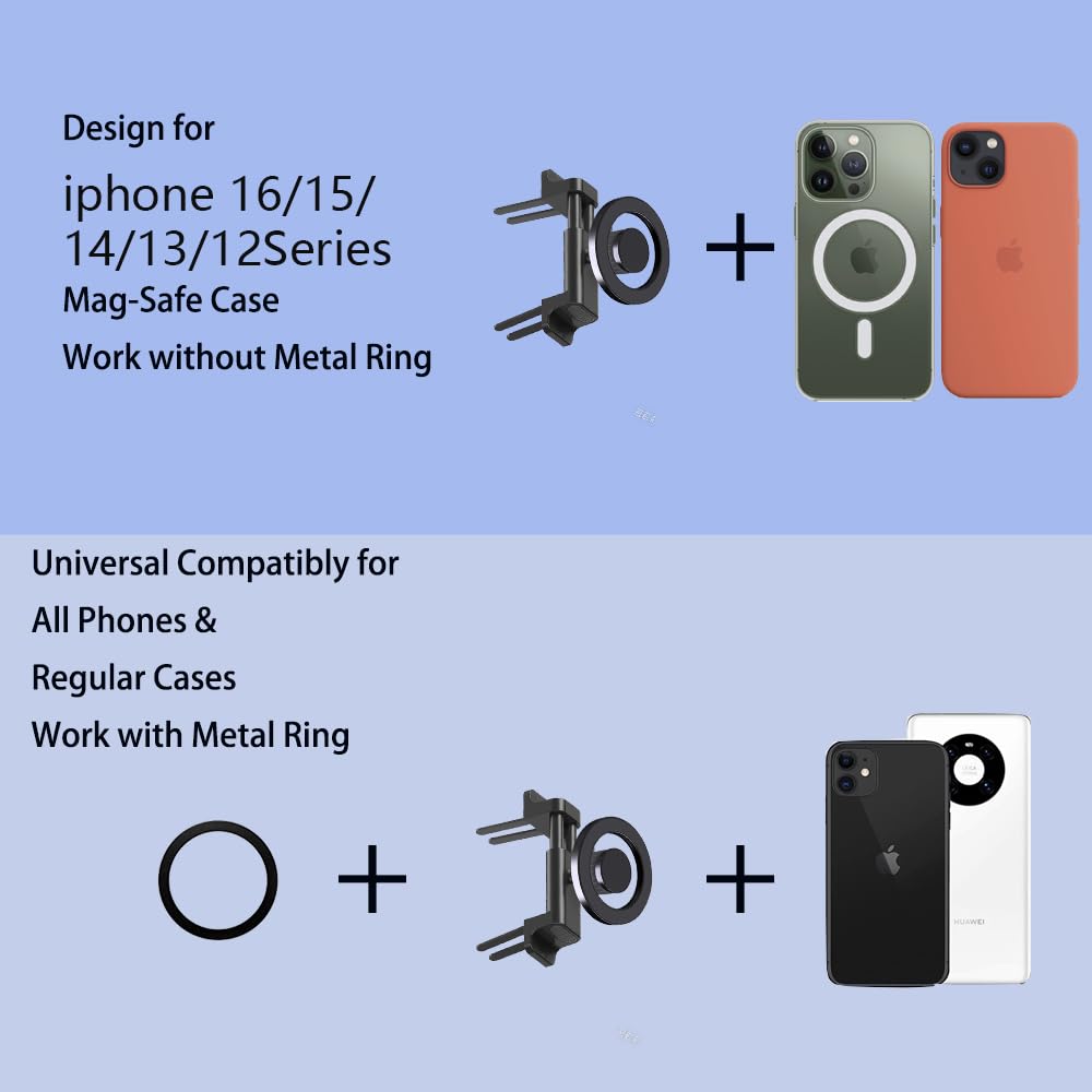 ICAILIN Car Vent Phone Mount Design for Mercedes Benz GLA/GLC/GLE/GLS/GLB-Class, C/E/S/B/A-Class,W205/W206, Car Mount, Mini Cooper Phone Holder