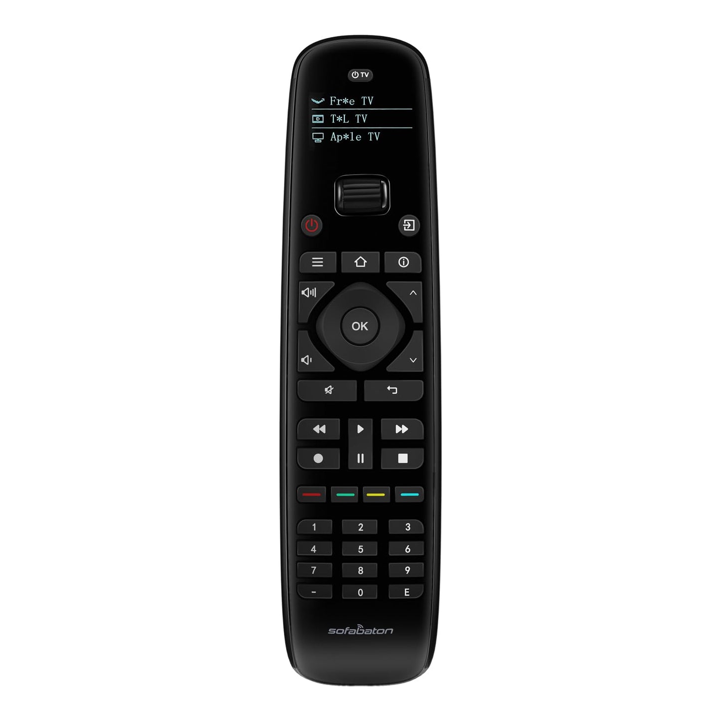 SofaBaton U2 Upgrade Universal Remote Control Ergonomic Universal TV Remote with Backlight, One-Touch Macro Buttons, Bluetooth Pairing, IR Blaster
